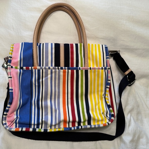 Like New Juicy Couture, Messenger Carrying Bag Purse, Rainbow Stripe - Picture 6 of 11